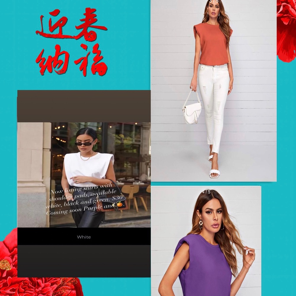 🔥SLEEVELESS T-SHIRTS WITH SHOULDER PADS 🔥